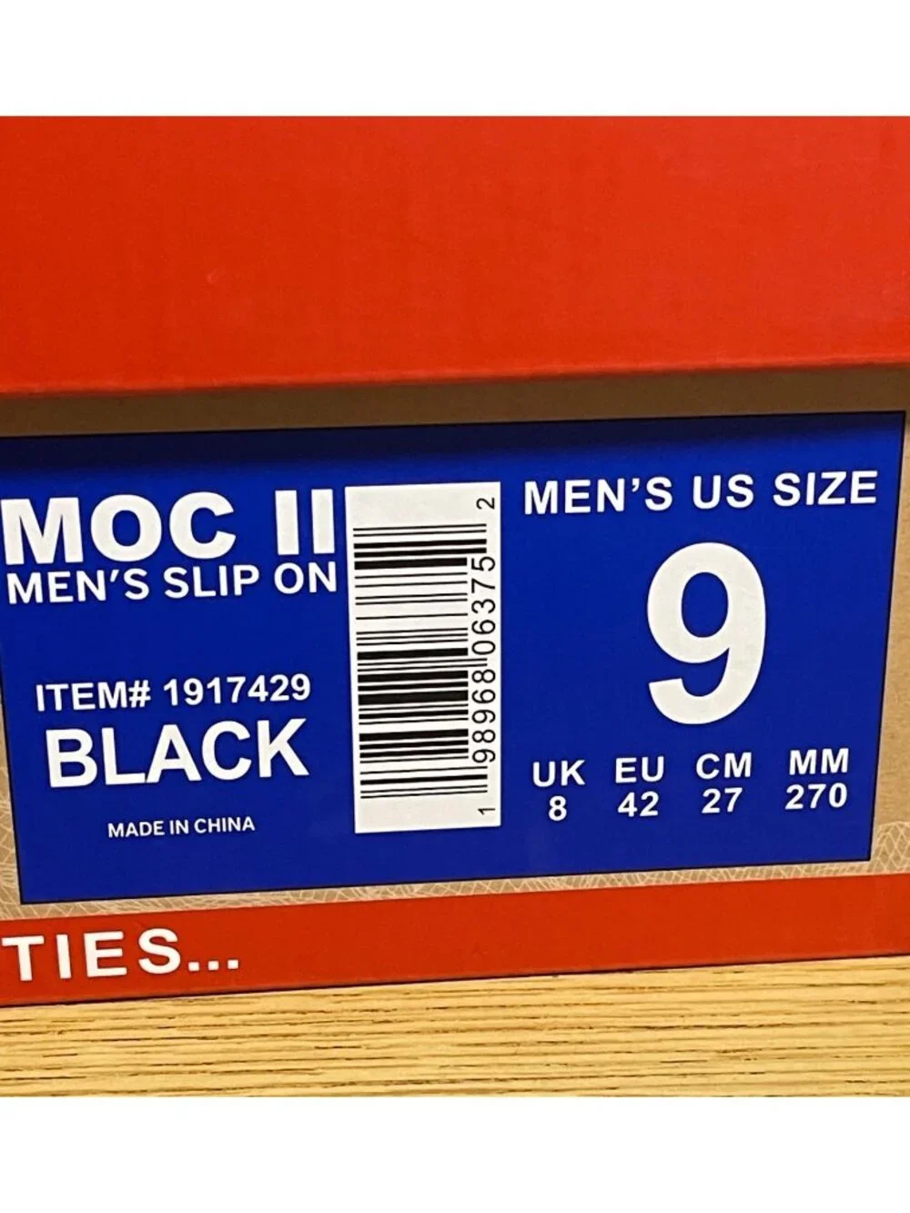 Gerry Mens Moc II Black Slip-On Shoes US Size 9 Everyday Casual